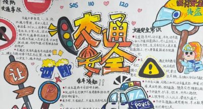 【文明交通 携手共创】中小学生交通安全手抄报优秀作品展 - 图画吧TUHUABA
