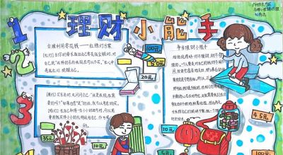 金育工程丨“财思妙想”中小学生绘画、手抄报、视频创作大赛部分获奖作品展示（手抄报类） - 图画吧TUHUABA