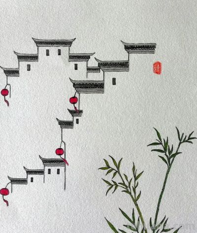 彩铅画风景 - 图画吧TUHUABA