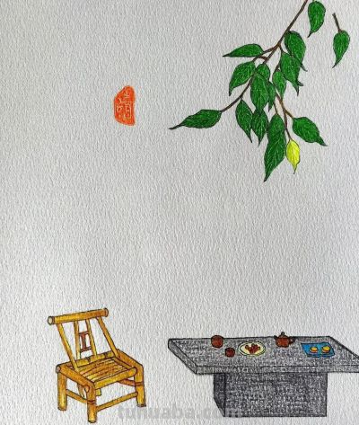 彩铅画风景 - 图画吧TUHUABA