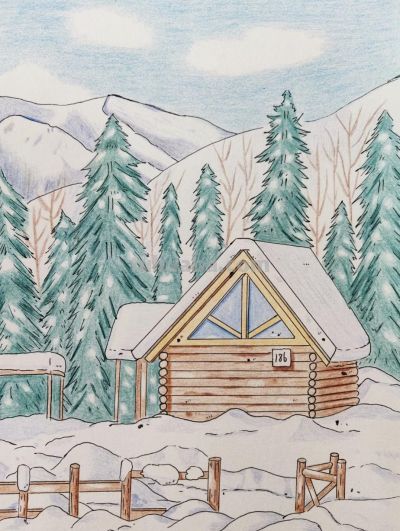 彩铅画：雪季🌨️ - 图画吧TUHUABA