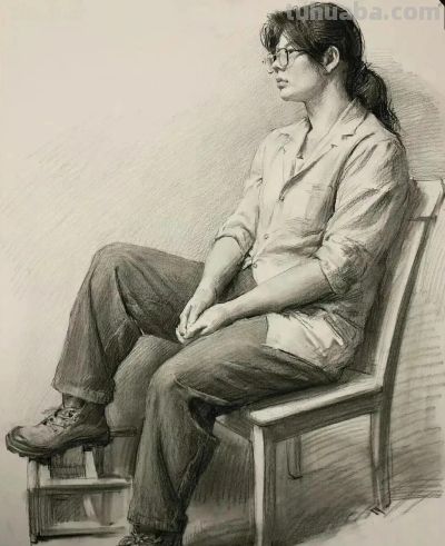 顶尖美术学院保送生夏理佳人物肖像素描速写作品欣赏 - 顶尖美术学院保送生夏理佳人物肖像素描速写作品欣赏 - 图画吧TUHUABA