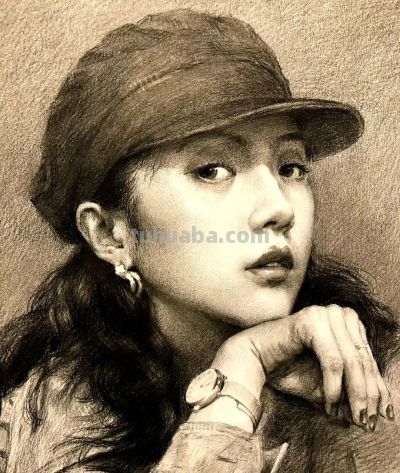 顶尖美术学院保送生夏理佳人物肖像素描速写作品欣赏 - 顶尖美术学院保送生夏理佳人物肖像素描速写作品欣赏 - 图画吧TUHUABA