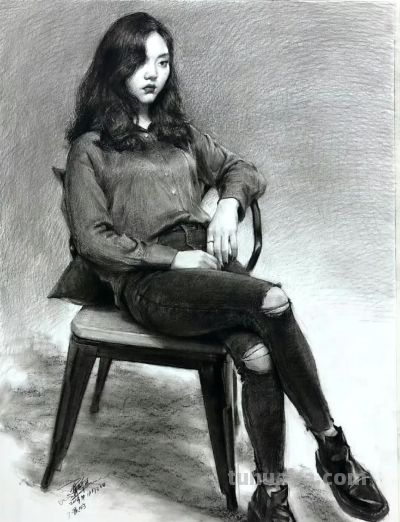 顶尖美术学院保送生夏理佳人物肖像素描速写作品欣赏 - 顶尖美术学院保送生夏理佳人物肖像素描速写作品欣赏 - 图画吧TUHUABA