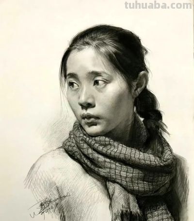 顶尖美术学院保送生夏理佳人物肖像素描速写作品欣赏 - 顶尖美术学院保送生夏理佳人物肖像素描速写作品欣赏 - 图画吧TUHUABA