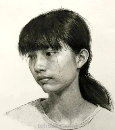 顶尖美术学院保送生夏理佳人物肖像素描速写作品欣赏 - 顶尖美术学院保送生夏理佳人物肖像素描速写作品欣赏 - 图画吧TUHUABA