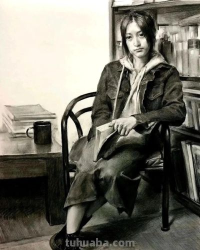 顶尖美术学院保送生夏理佳人物肖像素描速写作品欣赏 - 顶尖美术学院保送生夏理佳人物肖像素描速写作品欣赏 - 图画吧TUHUABA