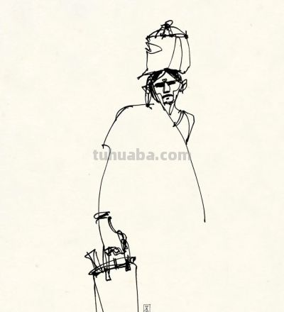 印度速写高手 | 灵魂线性素描 - 图画吧TUHUABA