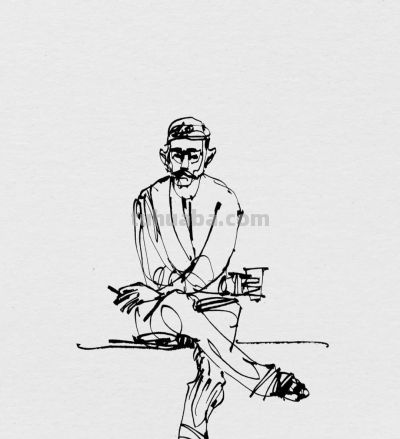 印度速写高手 | 灵魂线性素描 - 图画吧TUHUABA