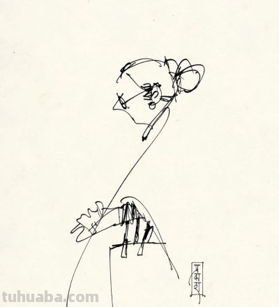 印度速写高手 | 灵魂线性素描 - 图画吧TUHUABA