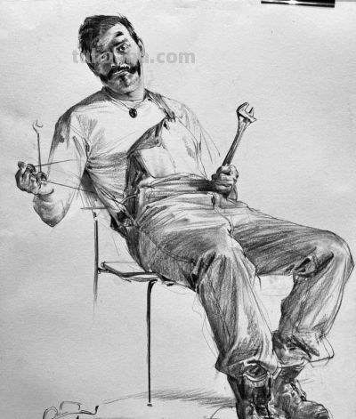 中央美院、清华美院高考速写第一名，速写有硬功夫，实用也有难度 - 图画吧TUHUABA