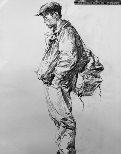 中央美院、清华美院高考速写第一名，速写有硬功夫，实用也有难度 - 图画吧TUHUABA