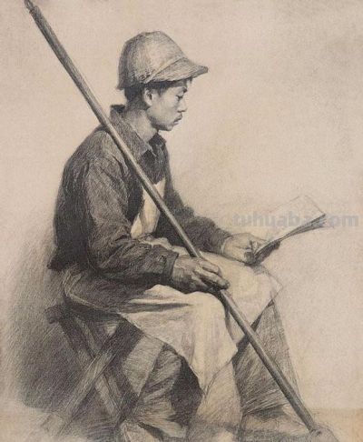 何家英素描速写 - 图画吧TUHUABA