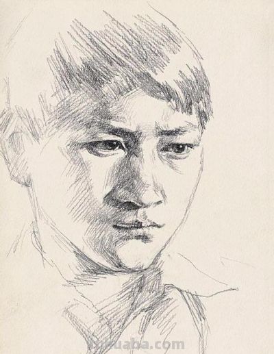 何家英素描速写 - 图画吧TUHUABA