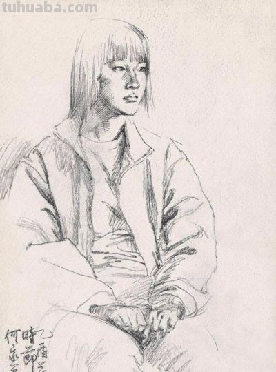 何家英素描速写 - 图画吧TUHUABA