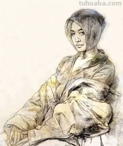央美王少伦素描速写 - 图画吧TUHUABA