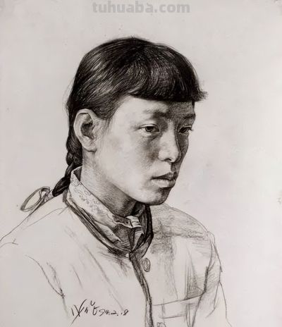 央美王少伦素描速写 - 图画吧TUHUABA