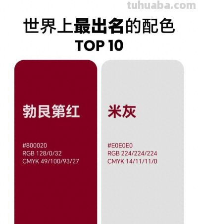 世界知名的配色TOP 10，第一位经典中的经典