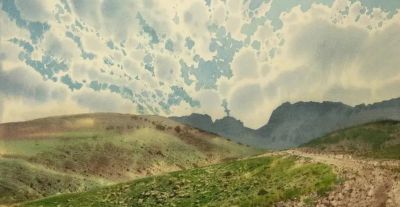 陈流水彩风景作品欣赏 - 图画吧TUHUABA