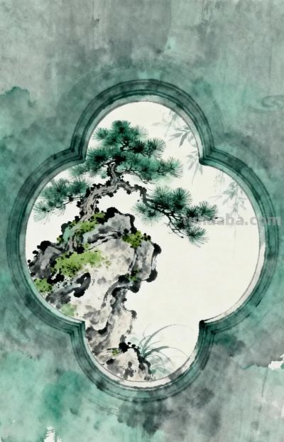 水墨入梦：水彩园林的诗意叙事 - 图画吧TUHUABA