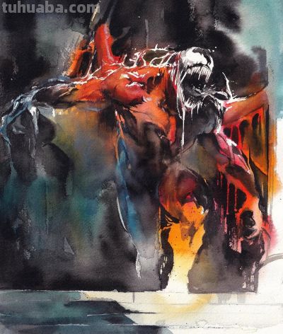 动漫影视人物 水彩插画一组 画师不祥 - 图画吧TUHUABA