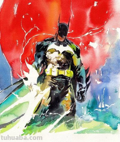 动漫影视人物 水彩插画一组 画师不祥 - 图画吧TUHUABA