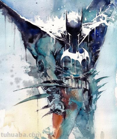 动漫影视人物 水彩插画一组 画师不祥 - 图画吧TUHUABA