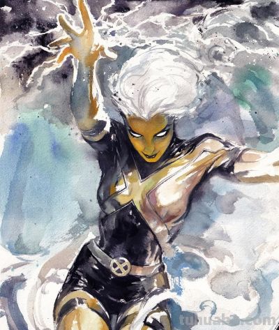 动漫影视人物 水彩插画一组 画师不祥 - 图画吧TUHUABA