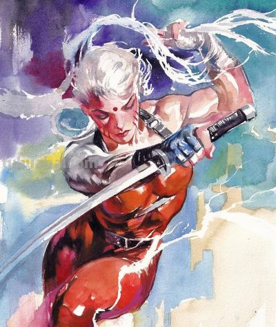 动漫影视人物 水彩插画一组 画师不祥 - 图画吧TUHUABA