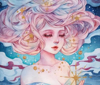 水彩人物 - 图画吧TUHUABA