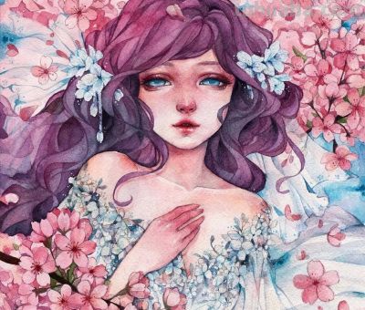 水彩人物 - 图画吧TUHUABA