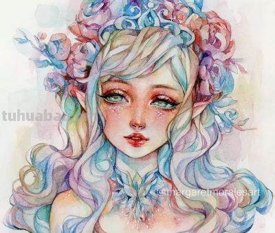 水彩人物 - 图画吧TUHUABA