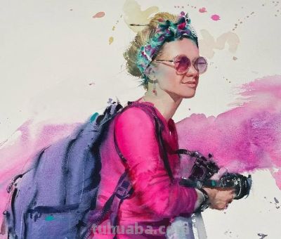 溢彩之美｜水彩画名家尤德斯人物速写作品欣赏 - 图画吧TUHUABA