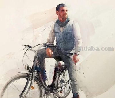 溢彩之美｜水彩画名家尤德斯人物速写作品欣赏 - 图画吧TUHUABA