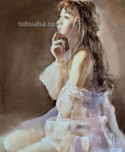 艺术学院画家｜冯卫军水彩画人物作品欣赏