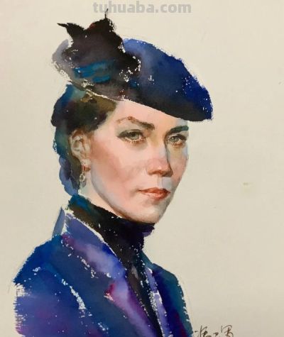 艺术学院画家｜冯卫军水彩画人物作品欣赏 - 图画吧TUHUABA