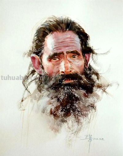 艺术学院画家｜冯卫军水彩画人物作品欣赏 - 图画吧TUHUABA