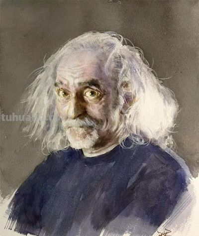 艺术学院画家｜冯卫军水彩画人物作品欣赏 - 图画吧TUHUABA