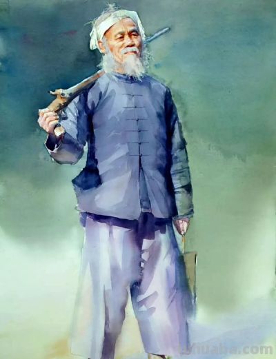 艺术学院画家｜冯卫军水彩画人物作品欣赏 - 图画吧TUHUABA