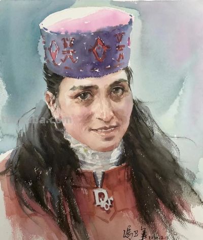 艺术学院画家｜冯卫军水彩画人物作品欣赏 - 图画吧TUHUABA