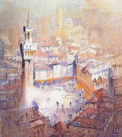 邂逅汤姆·夏勒水彩画的梦幻之境 - 图画吧TUHUABA