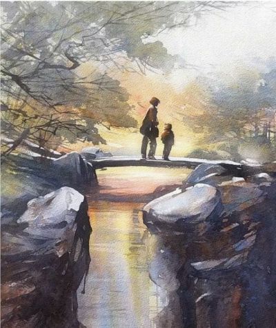 邂逅汤姆·夏勒水彩画的梦幻之境 - 图画吧TUHUABA