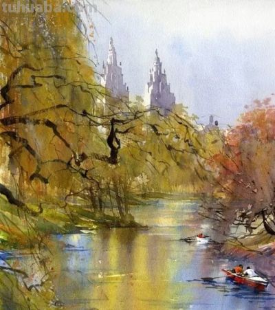 邂逅汤姆·夏勒水彩画的梦幻之境 - 图画吧TUHUABA