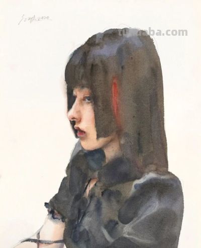 庞茂琨·​水彩人物画 | 与人间对望，彼此皆为风光 - 图画吧TUHUABA