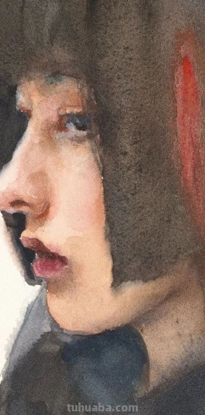 庞茂琨·​水彩人物画 | 与人间对望，彼此皆为风光 - 图画吧TUHUABA