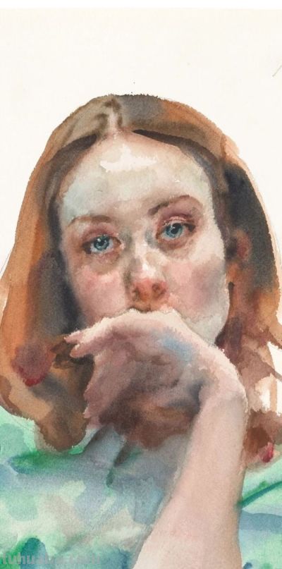 庞茂琨·​水彩人物画 | 与人间对望，彼此皆为风光 - 图画吧TUHUABA