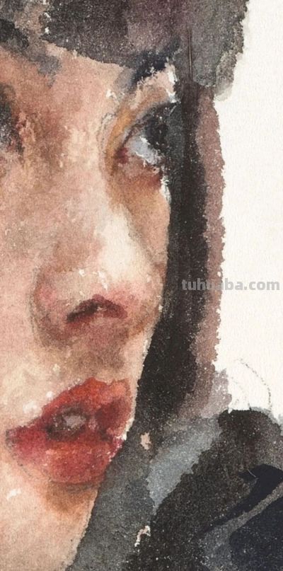 庞茂琨·​水彩人物画 | 与人间对望，彼此皆为风光 - 图画吧TUHUABA