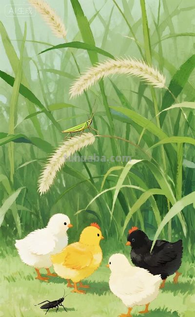 可爱的动物｜水彩插图 - 图画吧TUHUABA