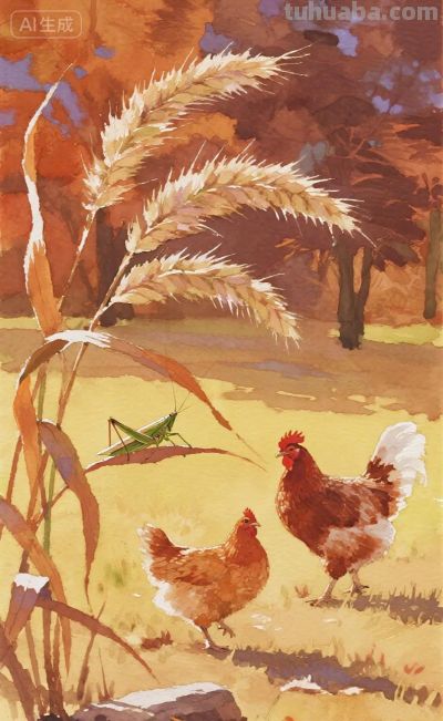 可爱的动物｜水彩插图 - 图画吧TUHUABA