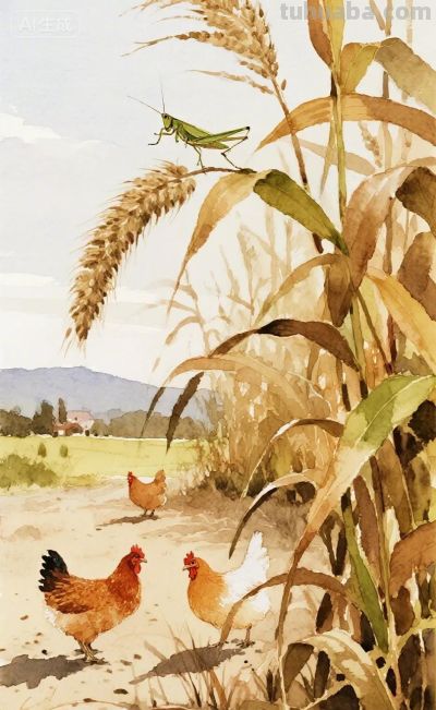 可爱的动物｜水彩插图 - 图画吧TUHUABA